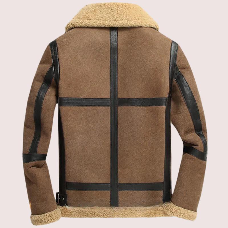 Classic Sheepskin B-3 Shearling Bomber Leather Jacket - Shearland