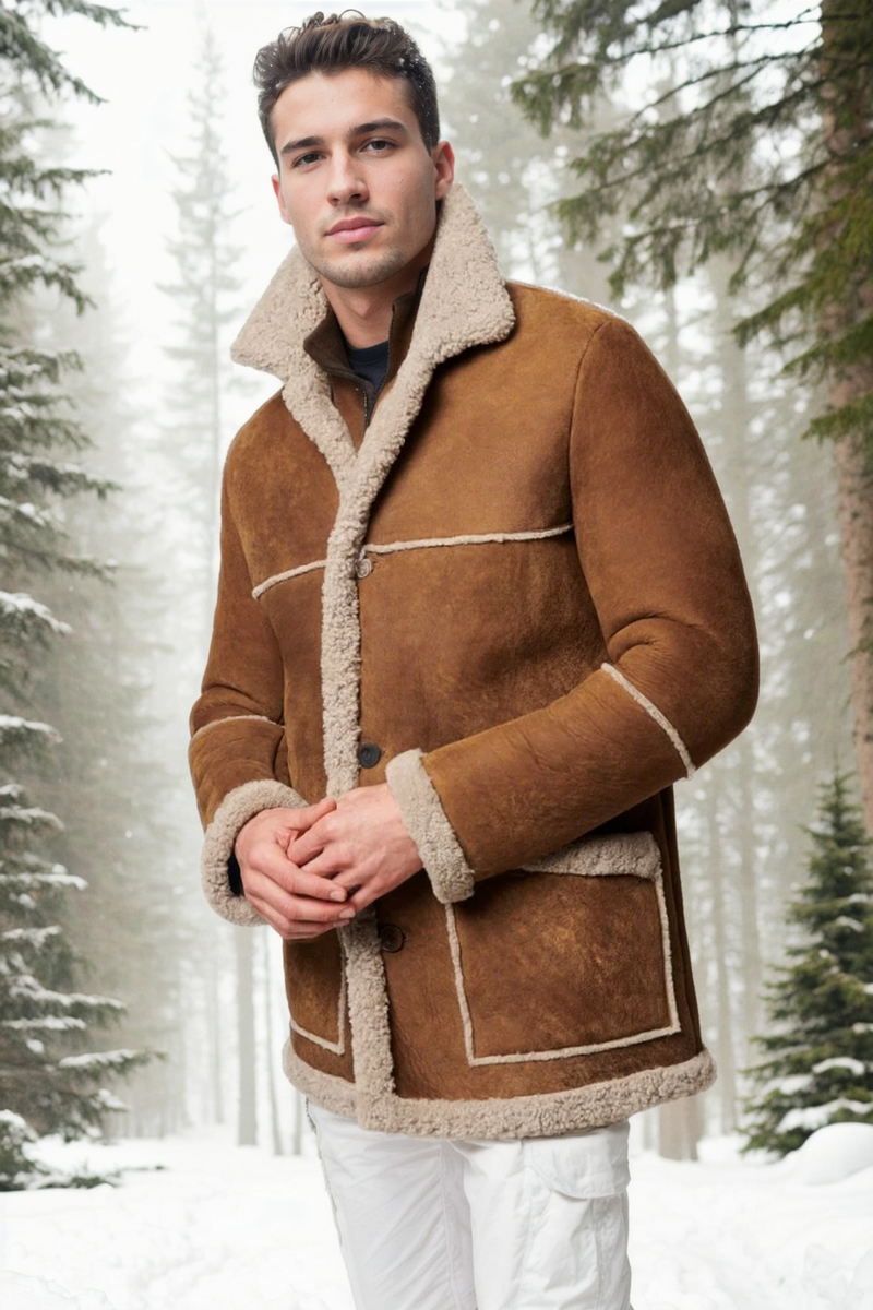 Maverick Sheepskin Rancher Car Coat Shearland