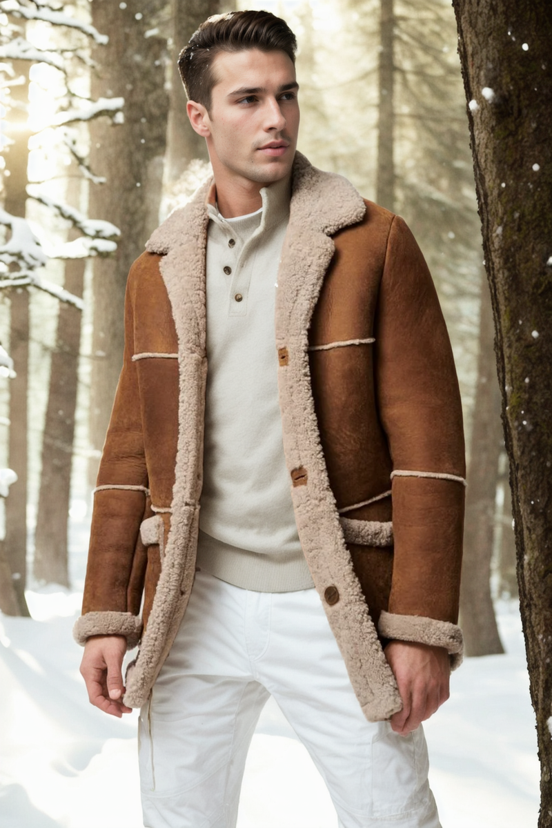 Maverick Sheepskin Rancher Car Coat Shearland