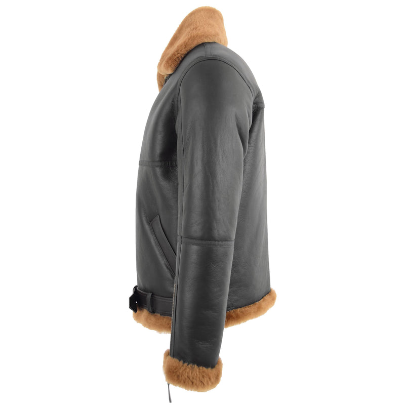 Original RAF Flying Sheepskin Jacket Tyler Brown Ginger - Shearland