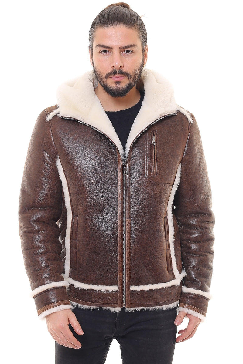 Salmon Sheepskin Shearling Jacket - Shearland