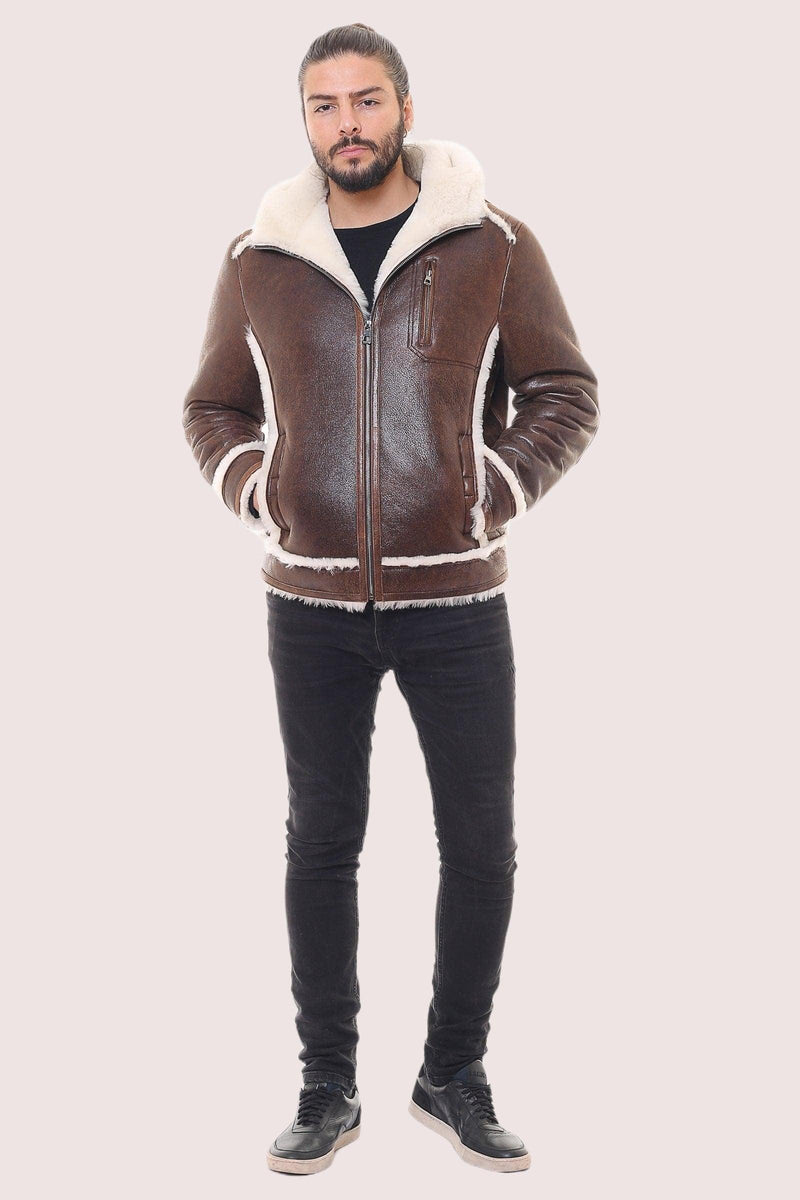 Salmon Sheepskin Shearling Jacket - Shearland